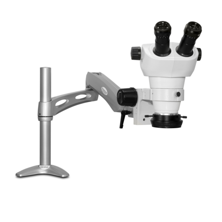 SCIENSCOPE NZ Stereo Zoom Microscope And Polarized LED Light On Articulating Arm NZ-PK3-R3